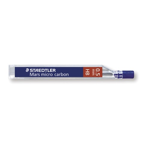TUBO DE MINAS 0.5 MM MARS MICRO CARBON 250 05-HB MC. STAEDTLER 2023